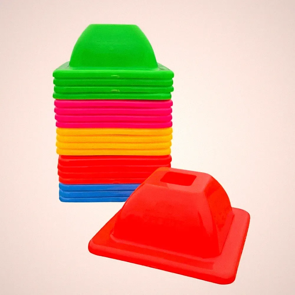 LVL10 Pro Training Cones 2" Mini Soccer Cones Basketball Football Agility Drills