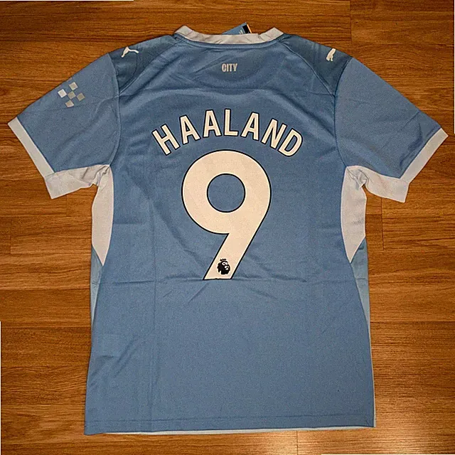 Manchester City Haaland Mens Jersey Blue 26 27 Jersey