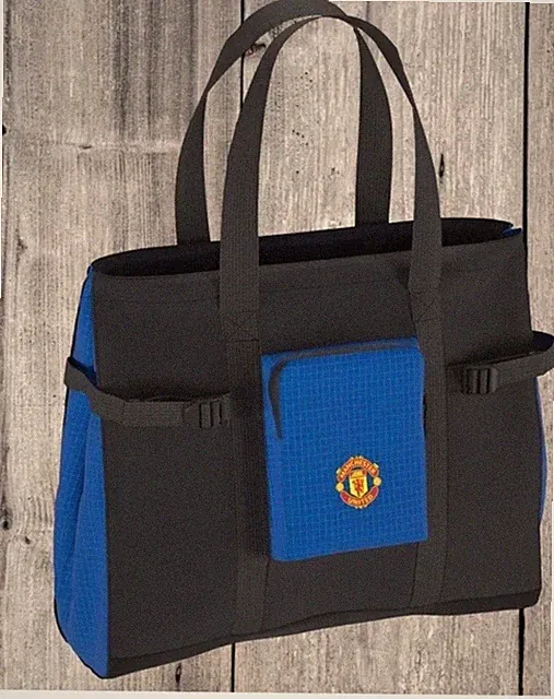 Manchester United Football Club MUFC MAN UTD ZIP UP TOTE BAG PHONE LAPTOP