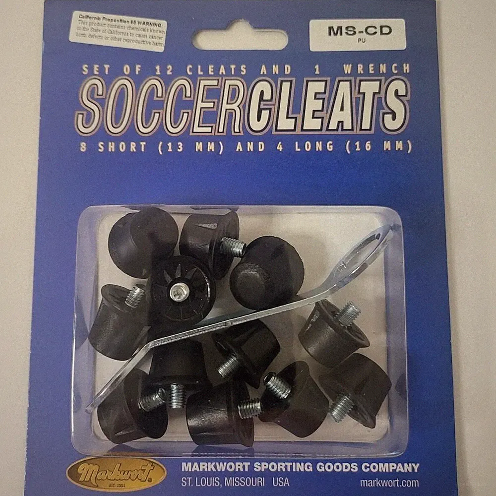 Markwort Soccer Cleats Replacement Studs Set with Wrench 12 Cleats new