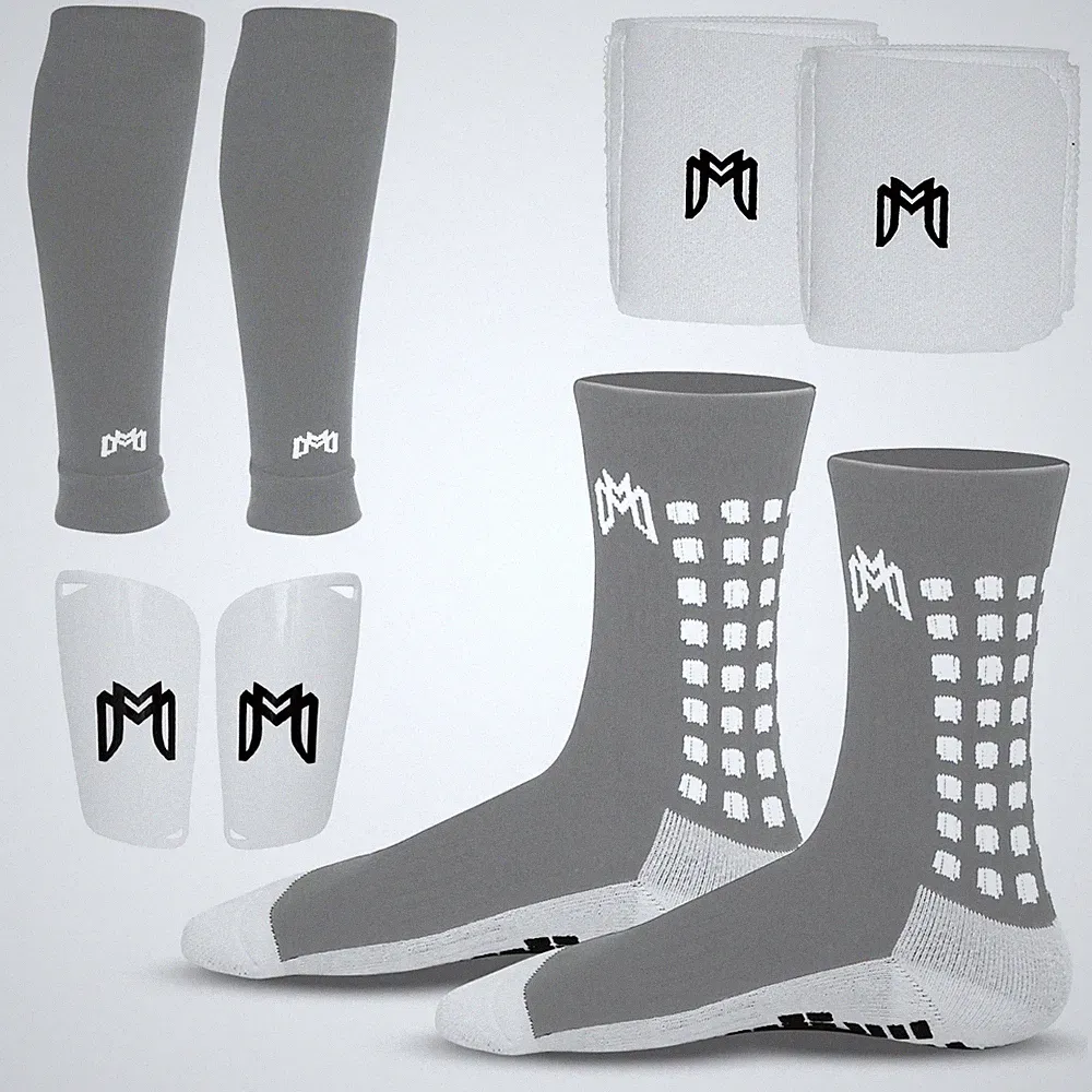 MediCaptain Soccer Grip Socks, Shin Guards, Pre-Cut Sock Sleeves & Guard Straps