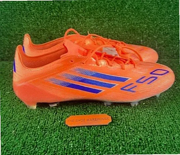Men Adidas F50 Elite FG Soccer Cleats Beam Orange JH7618 Size 12.5
