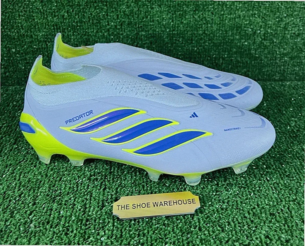 Men Adidas Predator Elite Laceless FG Ice Precision Pack Cleats JS0410 Size 7.5