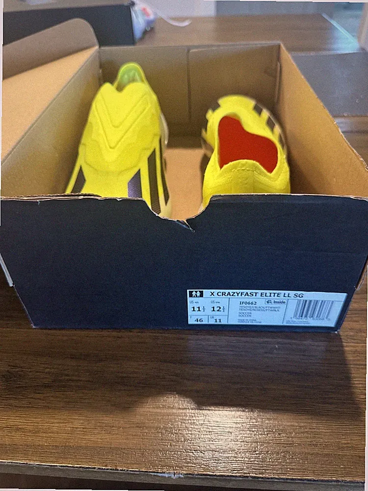 Men adidas X CRAZYFAST Mens 11.5 Elite Laceless soft Ground Soccer Cleats IG0612