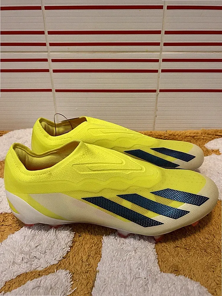 Men adidas X CRAZYFAST Mens 6.5 Elite Laceless Firm Ground Soccer Cleats IG0612