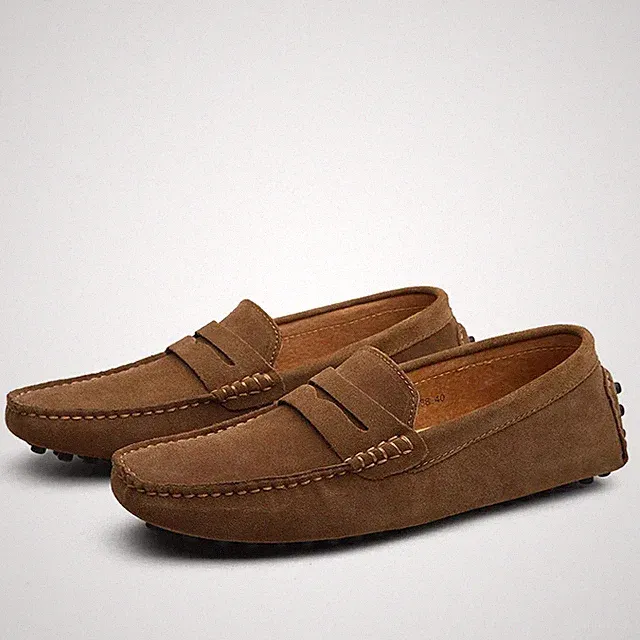 Men Casual Shoes Handmade Suede Leather Loafers Moccasins Flats Driving Footwear