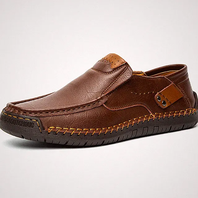 Men Fashion Genuine Leather Shoes Driving Loafers Outdoor Sneakers Moccasins