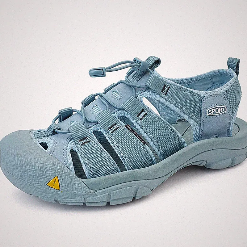 Men Fashion Mesh Outdoor Beach Shoes Anti-slip Hollow Walking Sandals Waterproof