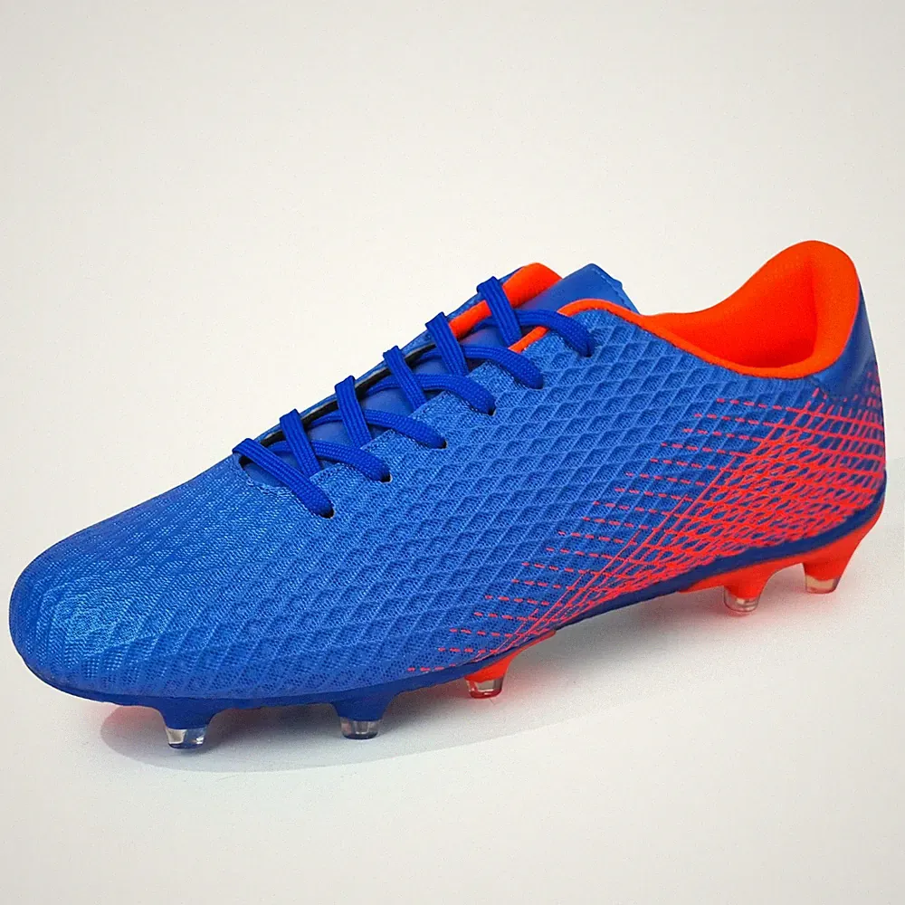 Men Firm Ground Soccer Cleats Soccer Shoes (7,Navy)