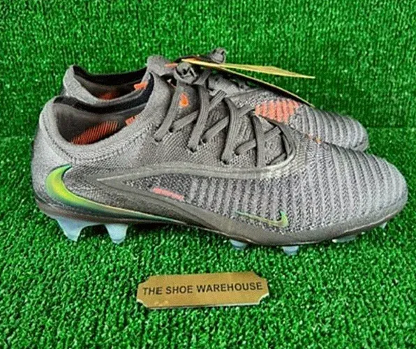 Men Nike Phantom 6 Low Elite FG LV8 Gray Soccer Cleats IQ5511-288 Size 7