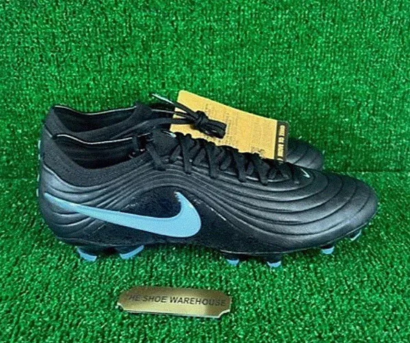 Men Nike Tiempo Maestro Elite FG Black Blue Soccer Cleats HQ3157-040 Size 7