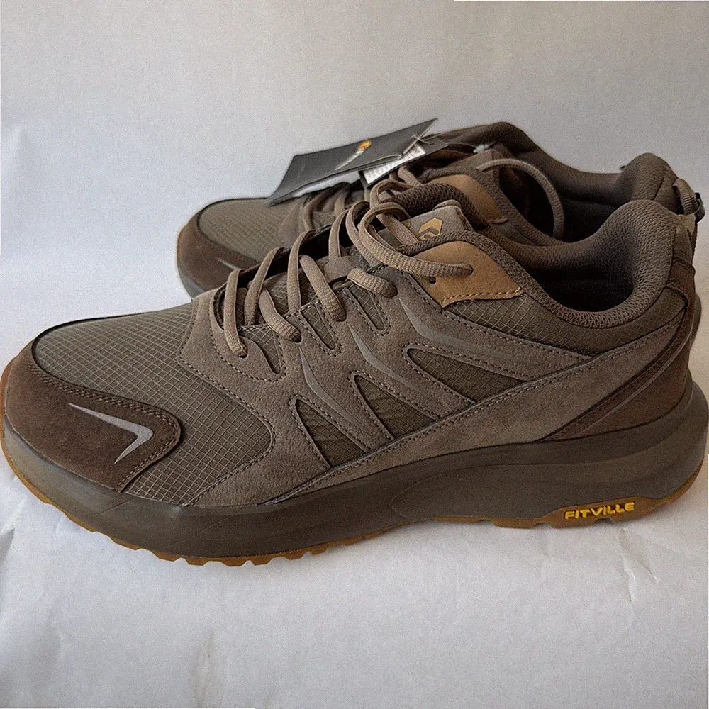 Men Non-slip Hiking Shoes Walking Wide Toe Running Leisure Sneakers Arch Support