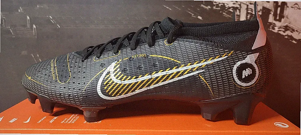 Men's 12-Nike Vapor 14 Pro FG Black Gold Soccer Cleats DJ2846-007 Men's Size 12