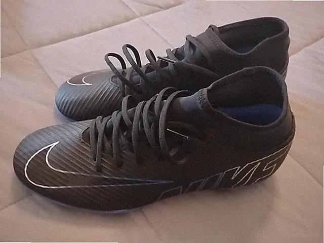 Men's 9.5 Nike Mercurial Superfly 9 Club MG Soccer Cleats Black Blue DJ5961-040