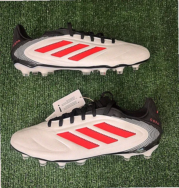 Men's Adidas Copa Pure III Pro FG White Soccer Cleats ID9042 Size 9.5