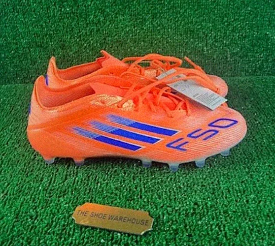 Men's Adidas F50 Elite AG Soccer Cleats Beam Orange Blue JH7637 Size 12.5