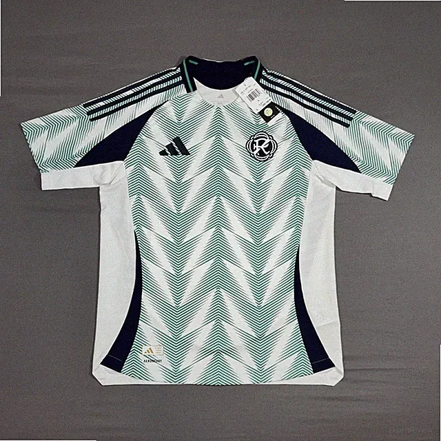 Men’s Adidas New England Revolution MLS Authentic Jersey White Size LARGE