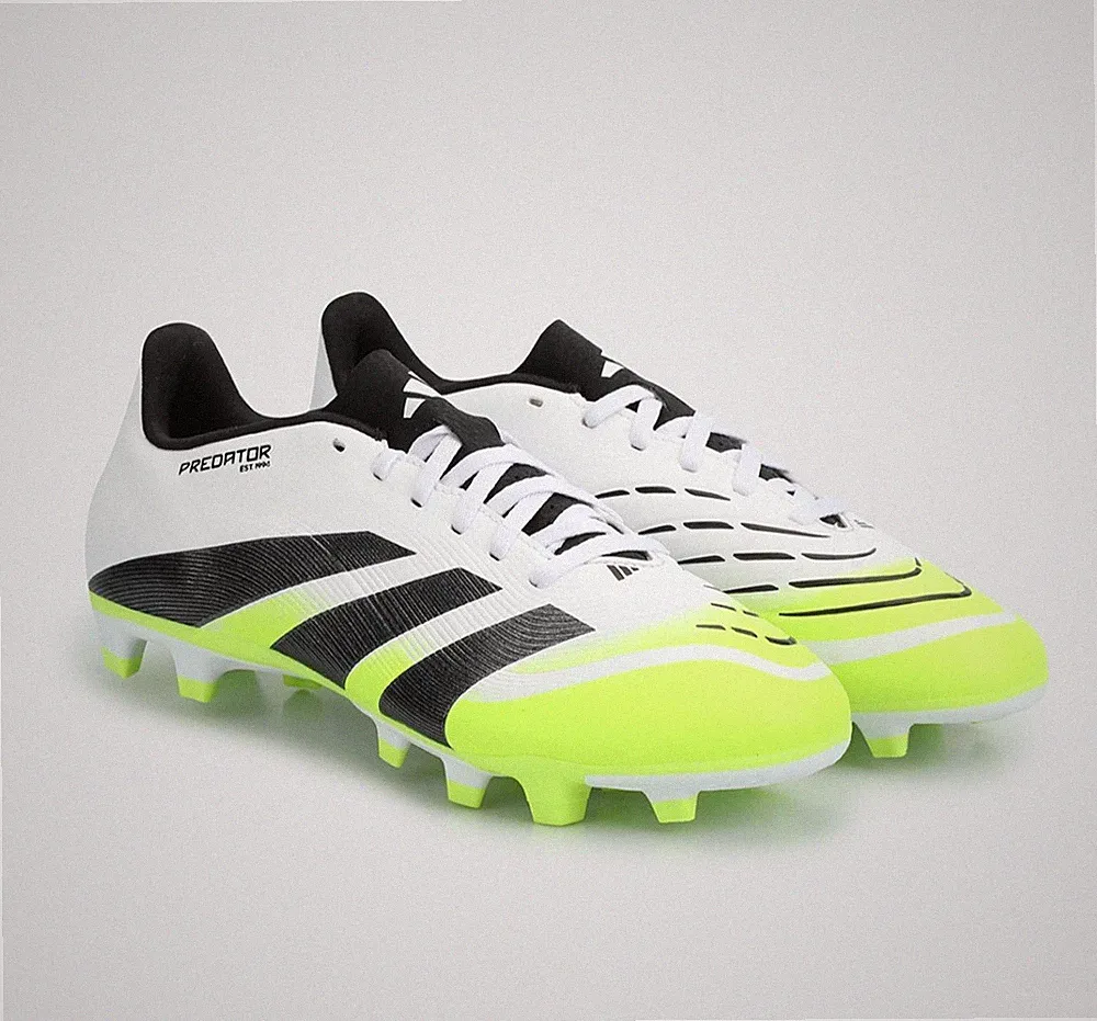Men's Adidas Predator Club FG/MG White Soccer Cleats | JH8847