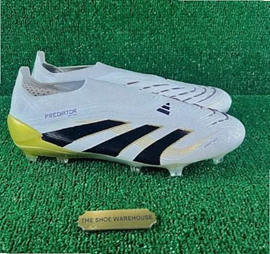 Men's Adidas Predator Elite Laceless Firm Ground Soccer Cleats JI1079 Size 12