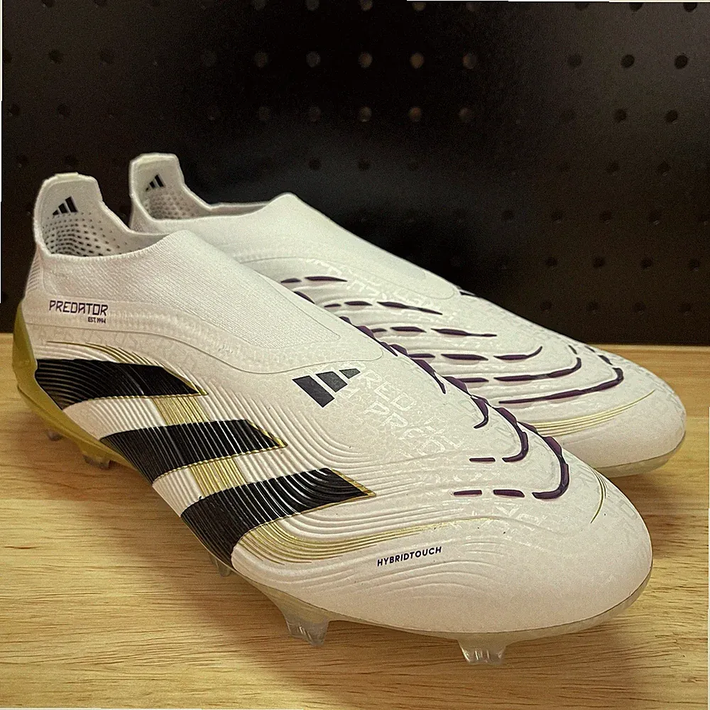 Men's Adidas Predator Elite Laceless Firm Ground Soccer Cleats JI1079 Size 8.5