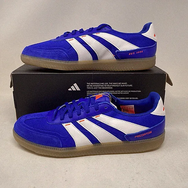 Men's Adidas Predator Freestyle Blue Indoor Soccer Shoes / IF6309 / Size 7.5