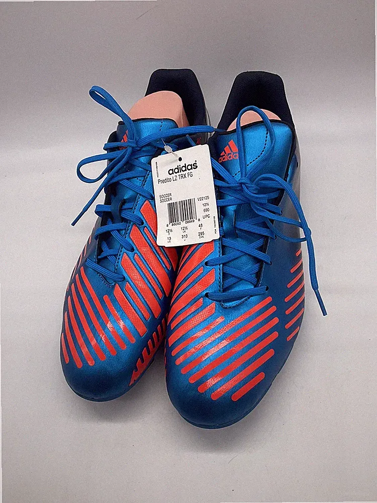 Men's Adidas Predator Predito Indoor Soccer Cleats Blue Orange V22125 Size 13