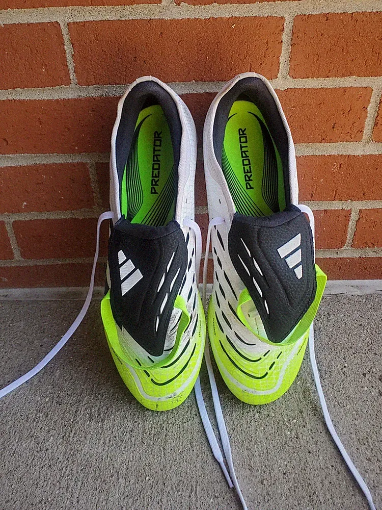 Men's Adidas Predator Pro FT FG White Soccer Cleats JS4071 Size 10.5 (used twice