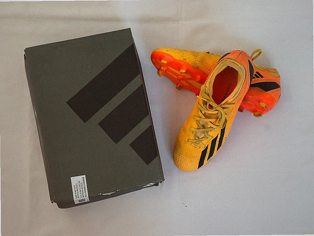 MEN’S ADIDAS X SPEEDPORTAL .3 FG SOCCER CLEATS, SOLAR GOLD/BLACK/TEAM SOLAR, 9M