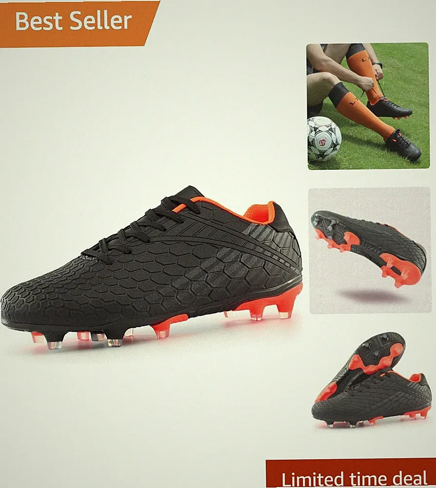 Men's Big Kids Youth Outdoor Firm Ground Soccer Cleats