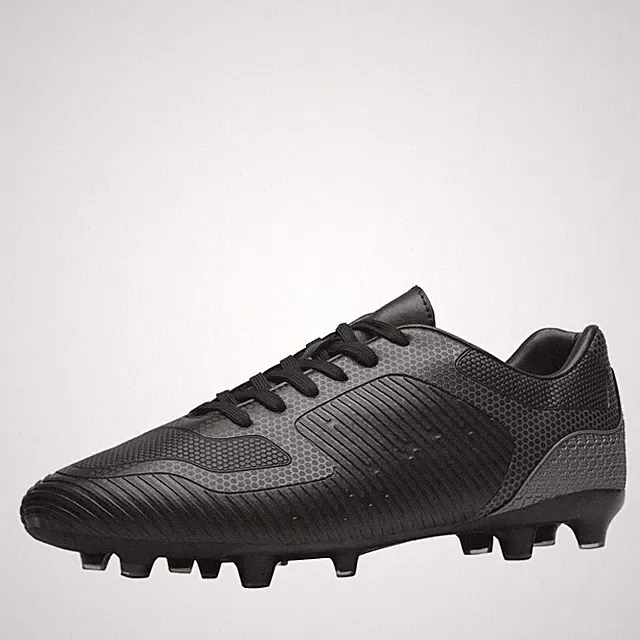 Men's Firm Ground Soccer Cleats Soccer Shoes,Size 7,Black/Grey,SUPERFLIGHT-2