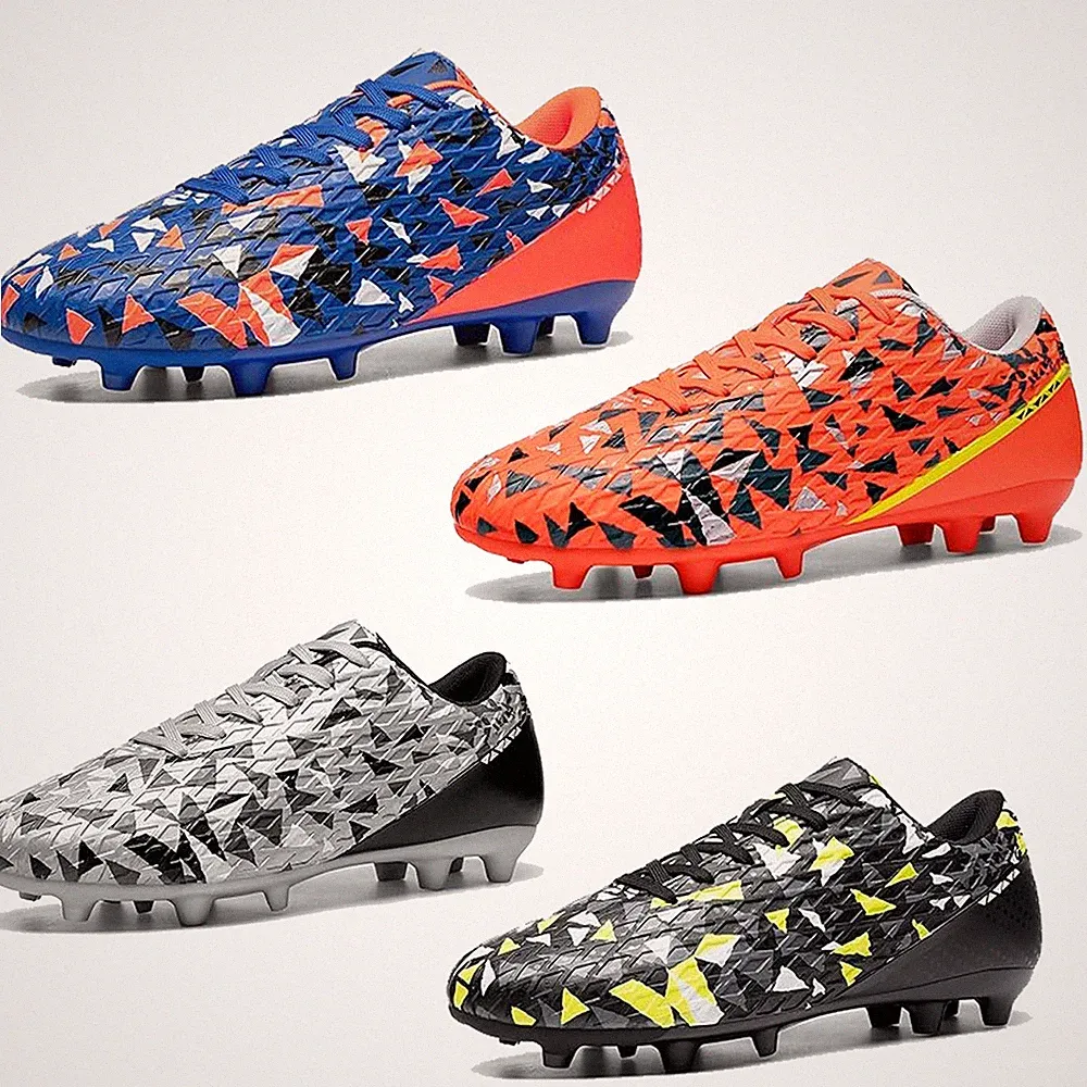 Men’s Football Soccer Cleats Cushioned EVA Insole Firm Ground Boots