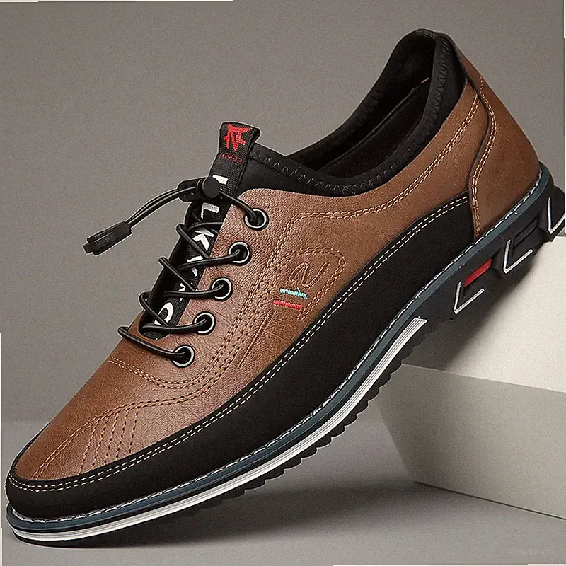 Men's Handmade Business Board Shoes Non-Slip Walking Fashion Travel Sneakers