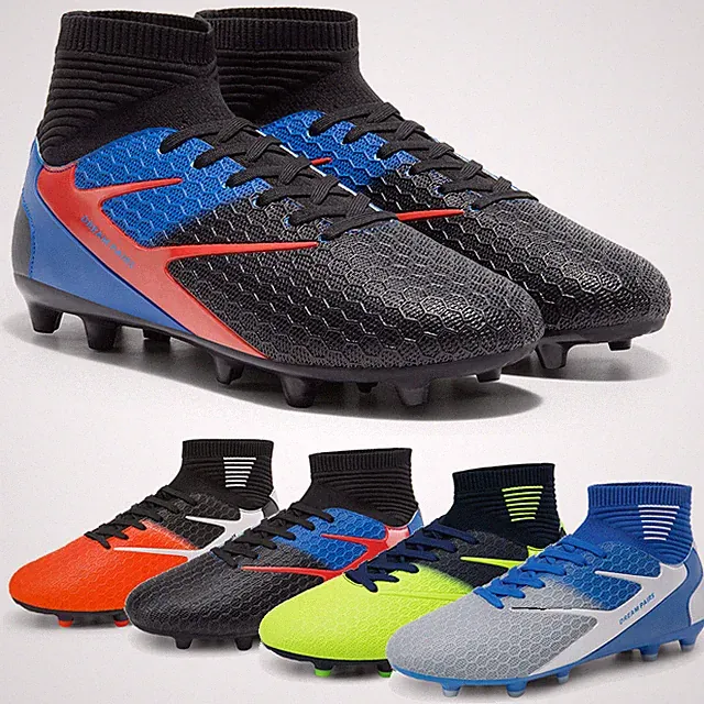 Men's Lightweight High-Tops Soccer Cleats Lace-Up Adult Football Shoes US Size