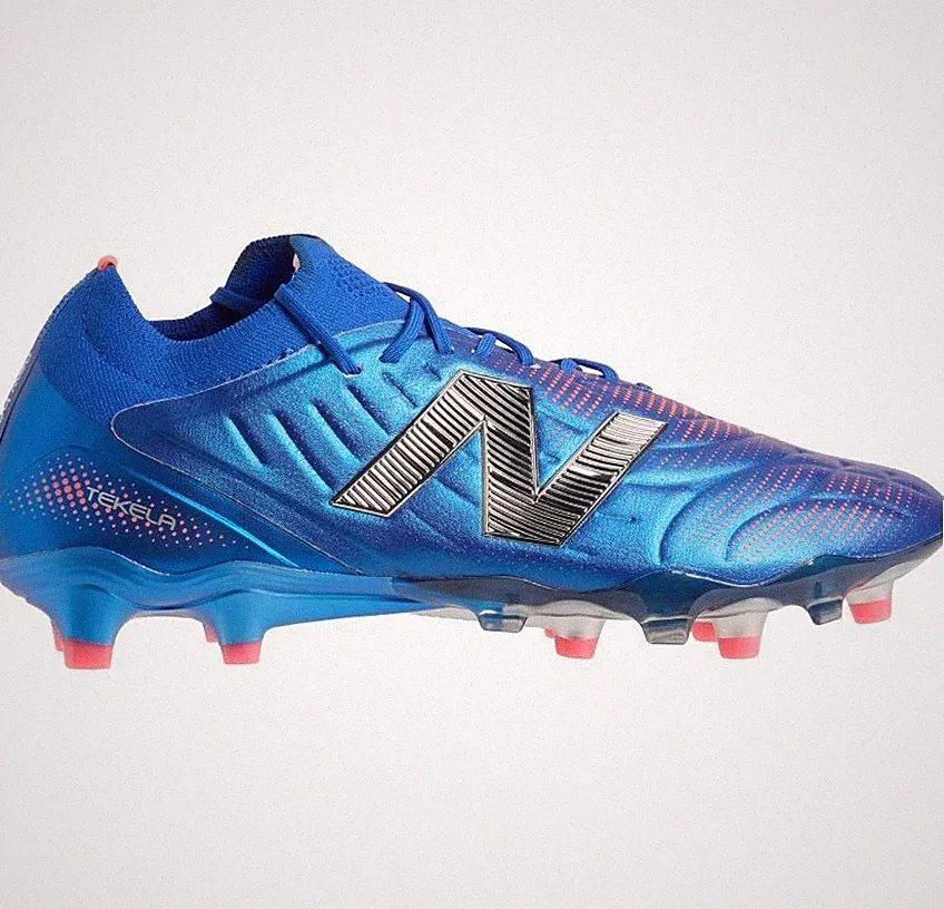 Men's New Balance Tekela Elite Low Laced Firm Ground v5 Soccer Cleats Blue NEW