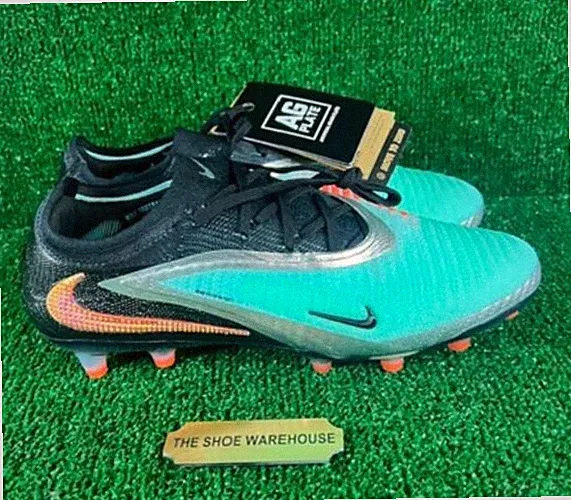 Men's Nike Phantom 6 Low Elite AG Soccer Cleats Chrome IH3862-001 Size 7.5