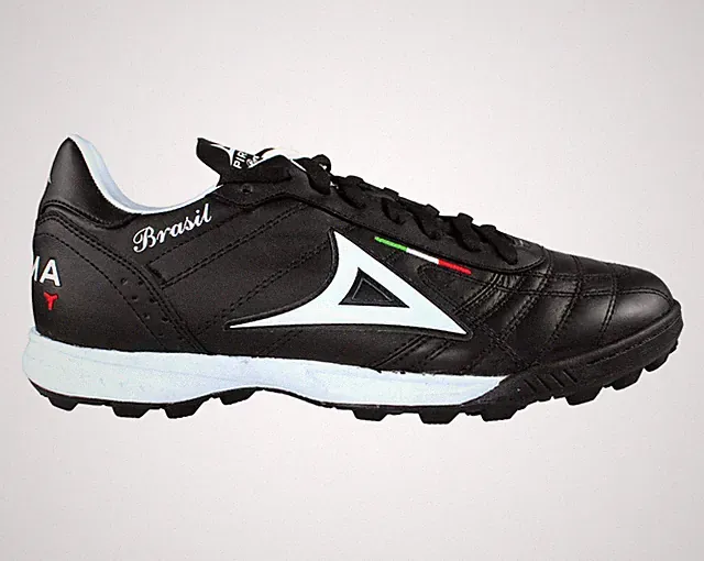 Men's Pirma Brasil Turf Shoes Color Black/White Style 0503
