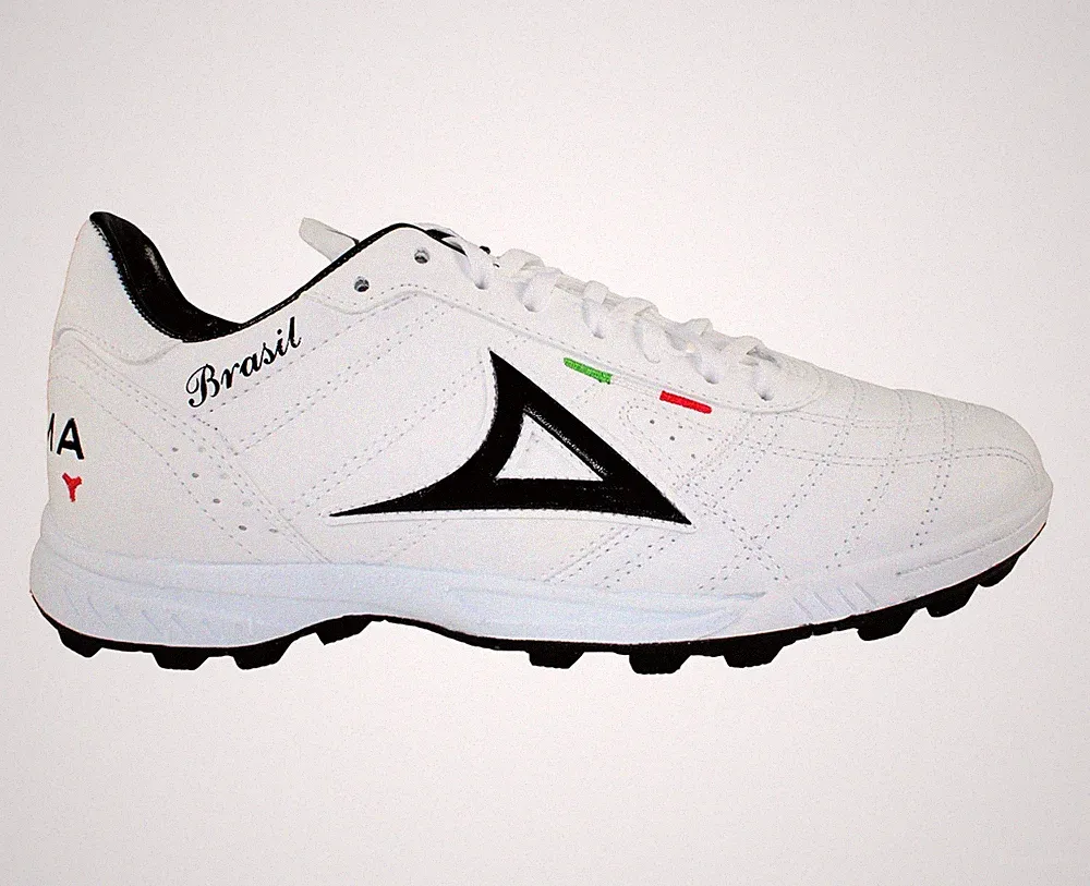 Men's Pirma Brasil Turf Shoes Color White/Black Style 0503