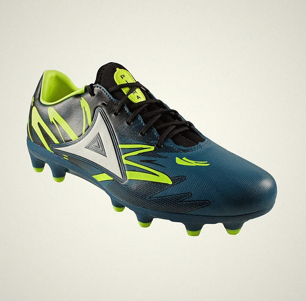 Men's Pirma Soccer Cleats Imperio Neo Elite 3010 Navy/Neon Firm Ground