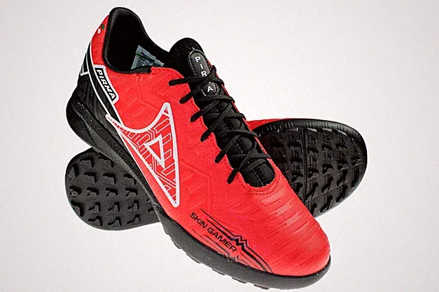 Men's Pirma Turf Shoes Skin Gamer 3047 Color Red/Black