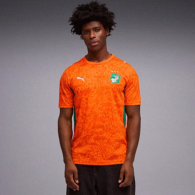 Men's Puma Orange Ivory Coast National Team 2026 Home Replica Jersey