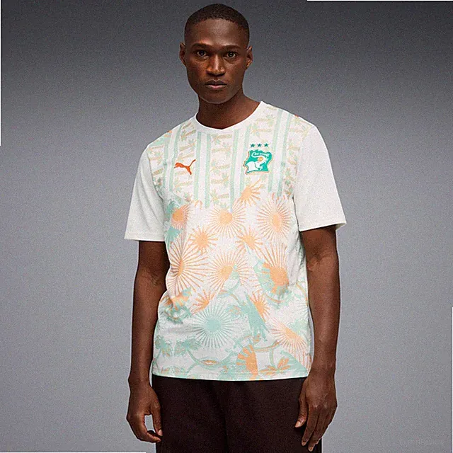 Men's Puma White Ivory Coast National Team 2026 Away Replica Jersey
