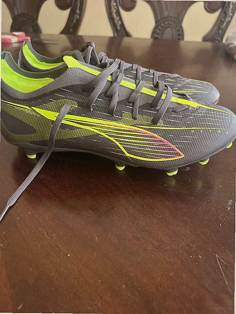 Men's Size 10 PUMA Ultra Match FG AG Firm Ground Soccer Cleats Matte Aged Silver