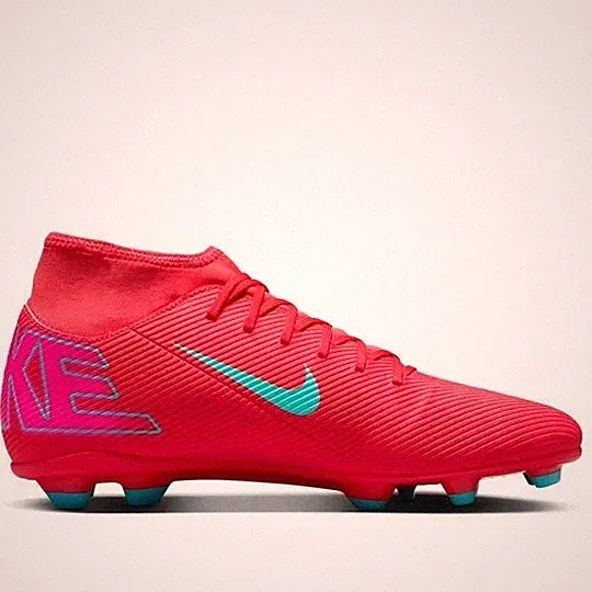 Men's Size 12 Nike Superfly 10 Club FG MG Ember Red Soccer Cleats FREE SHIP NEW