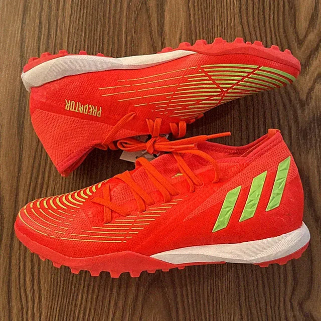 Men’s Size 6.5 Adidas Predator Edge.3 Turf Soccer Cleats Shoes Orange Red