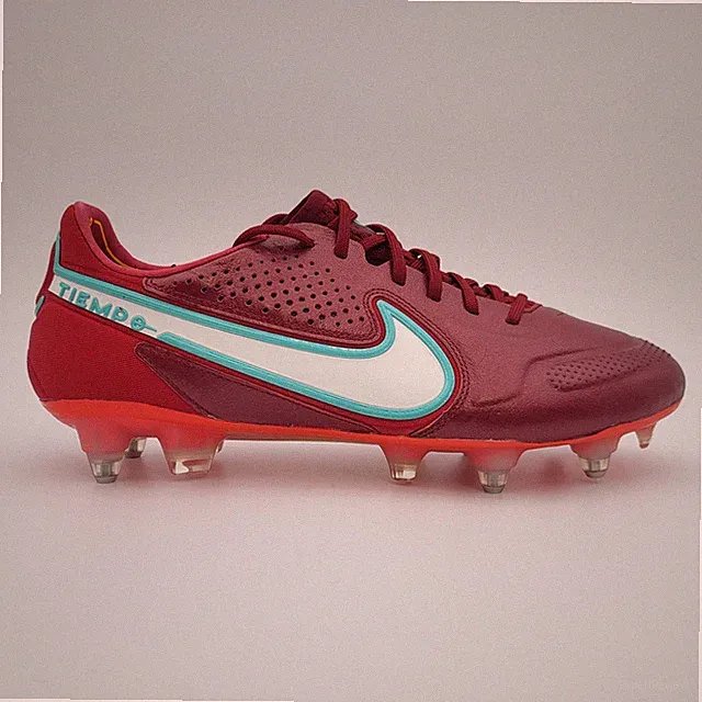 Men's Size 9.5 Nike Tiempo Legend 9 Elite PRO SG Red Soccer Cleats DB0822-617