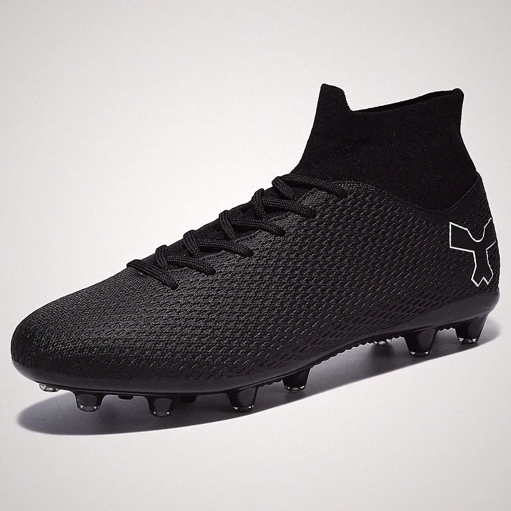 Men's Soccer Cleats Football Cleats for Mens Big Boys High-Top Spikes Shoes f...