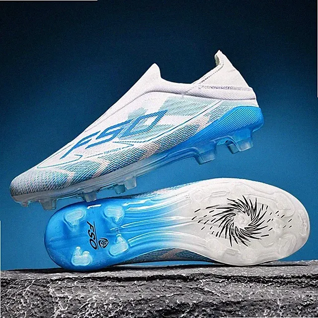 Men’s Soccer Cleats Football Shoes FG Turf – Ultralight Non-Slip Outdoor Grass