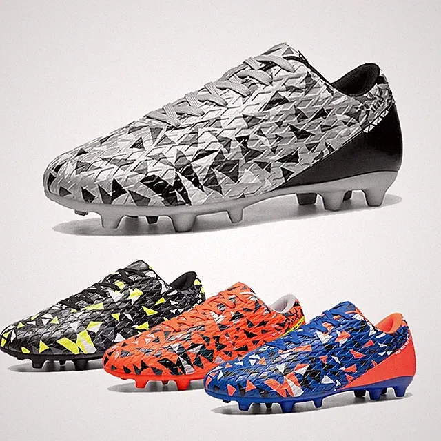 Men's Soccer Cleats Football Shoes Lace-Up Athletic Outdoor Trainning Athletic