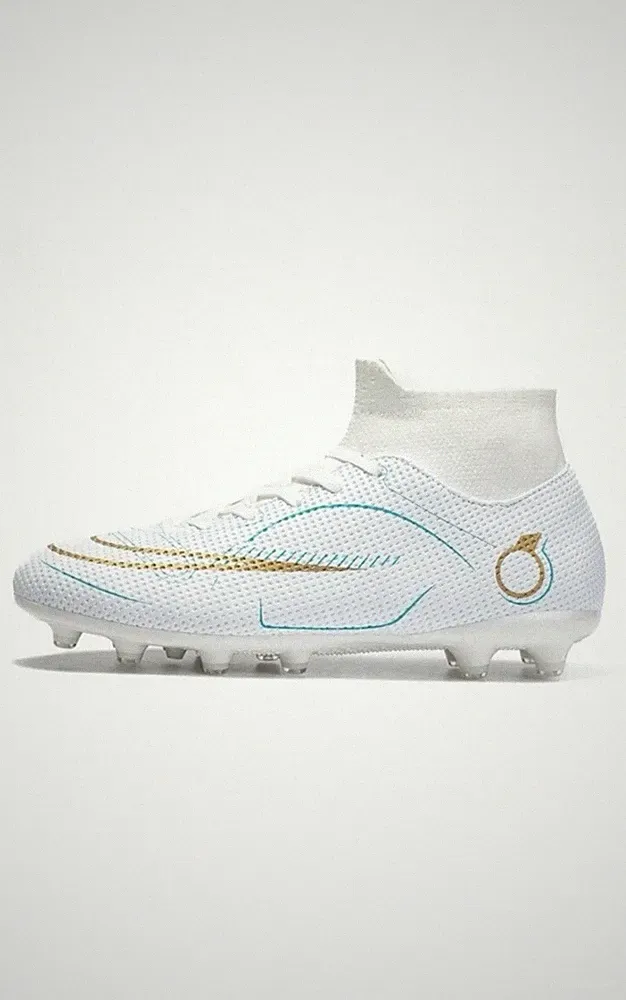 Men's Soccer Cleats - High-Top Football Boots for Indoor/Outdoor Training