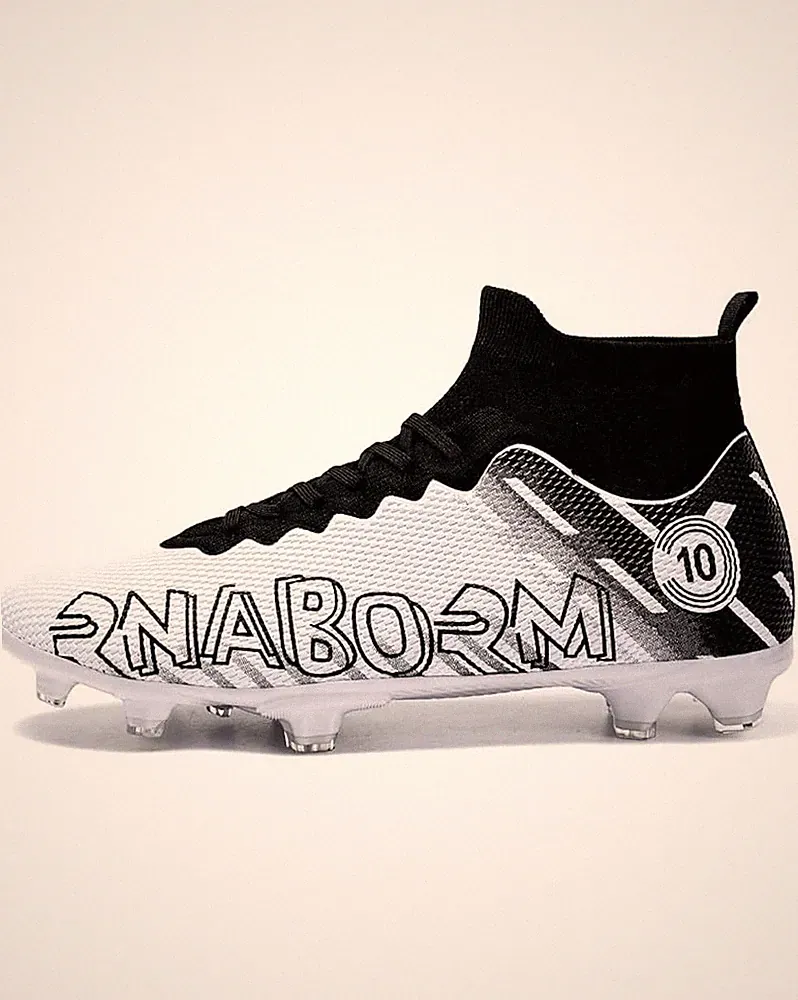 Men's Soccer Cleats High-Top Football Boots for Youth Professional Training Turf